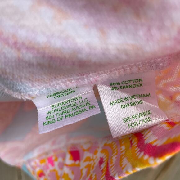 Lilly Pulitzer Popover Top Pullover Tini Bikini 1/2 Zip Skipper Small Beach - Picture 10 of 11